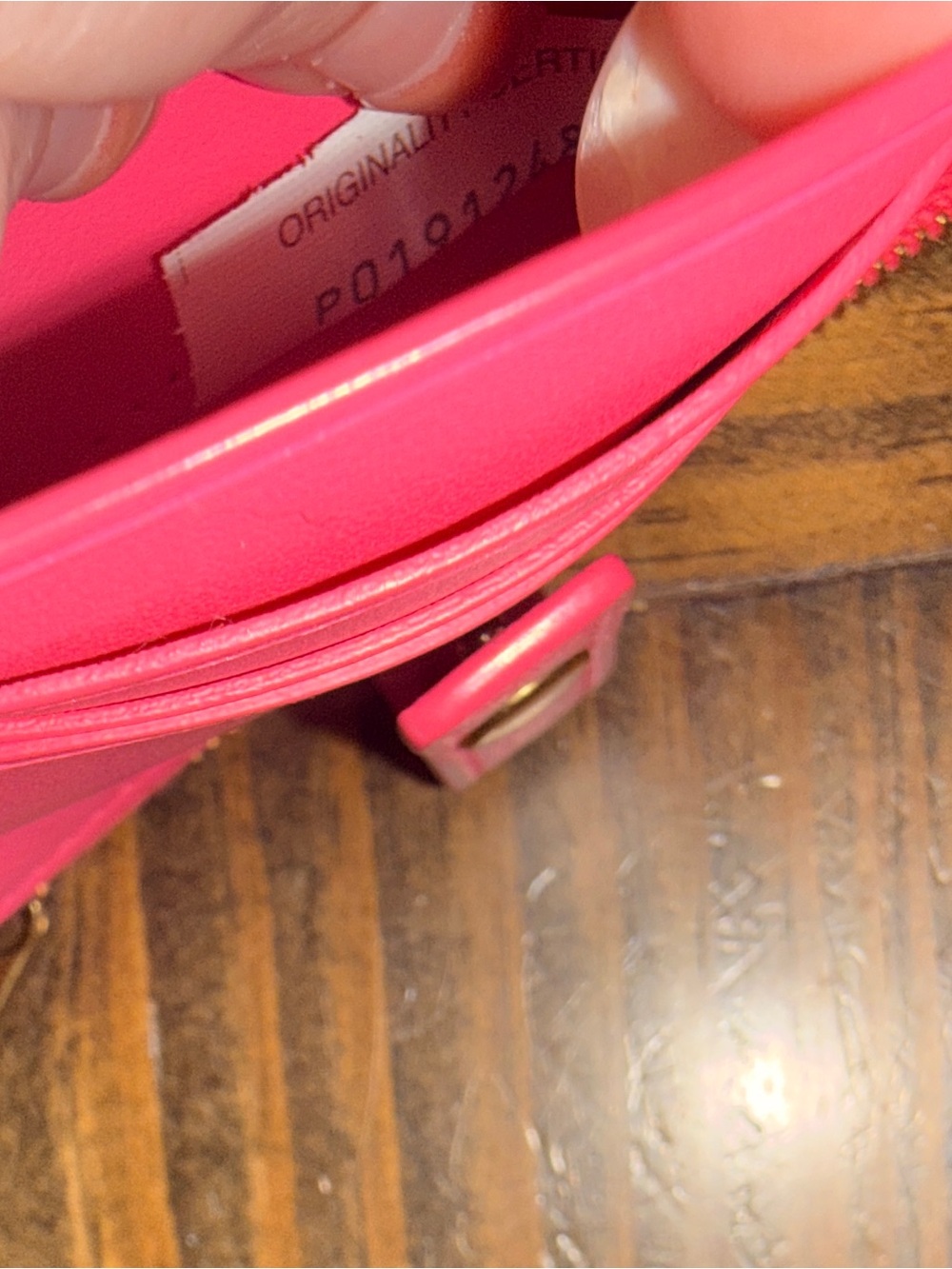 Bottega Veneta Intrecciato Leather Bifold Wallet Brown Pink Made in Italy - Picture 14 of 15